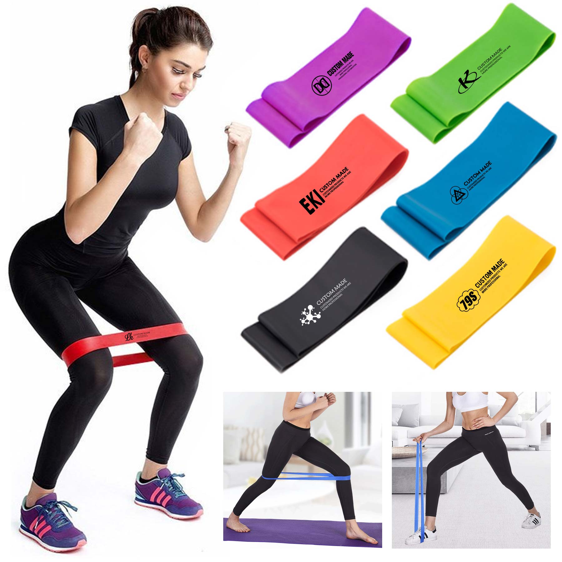 Non-Latex Resistance Bands For Fitness