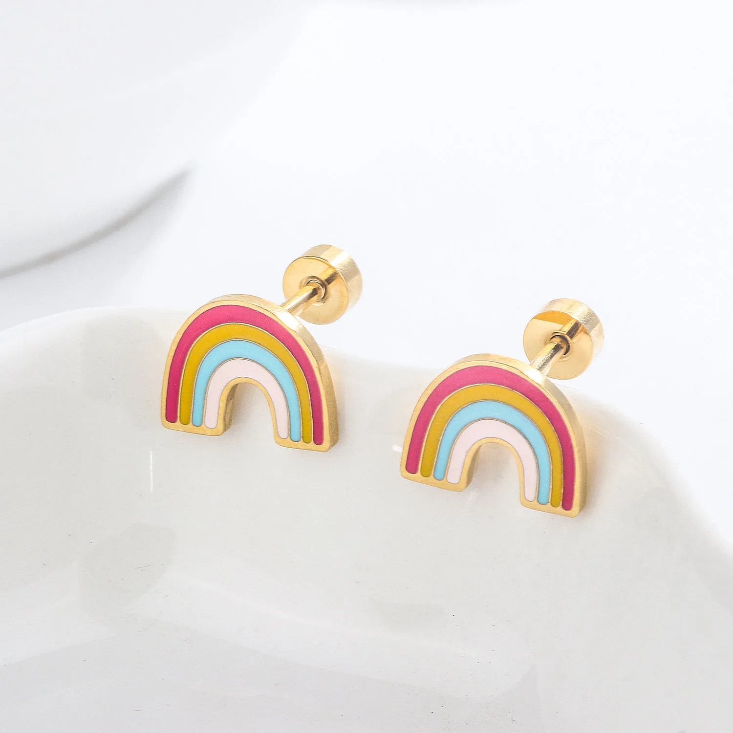 Stainless Steel Stud Earrings Versatile Jewelry Essential 19