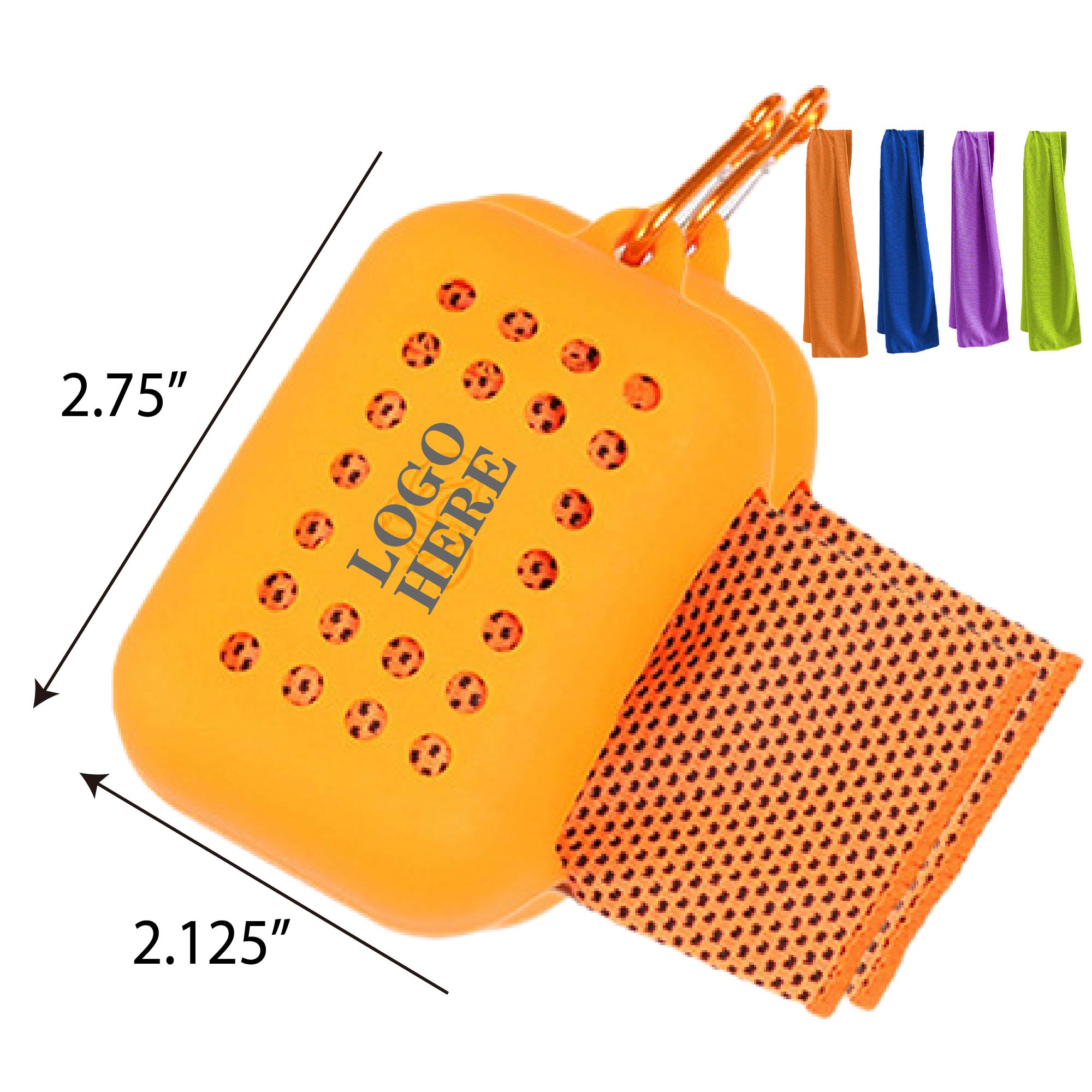 Silicone Case Summer Sports Cooling Towel 5