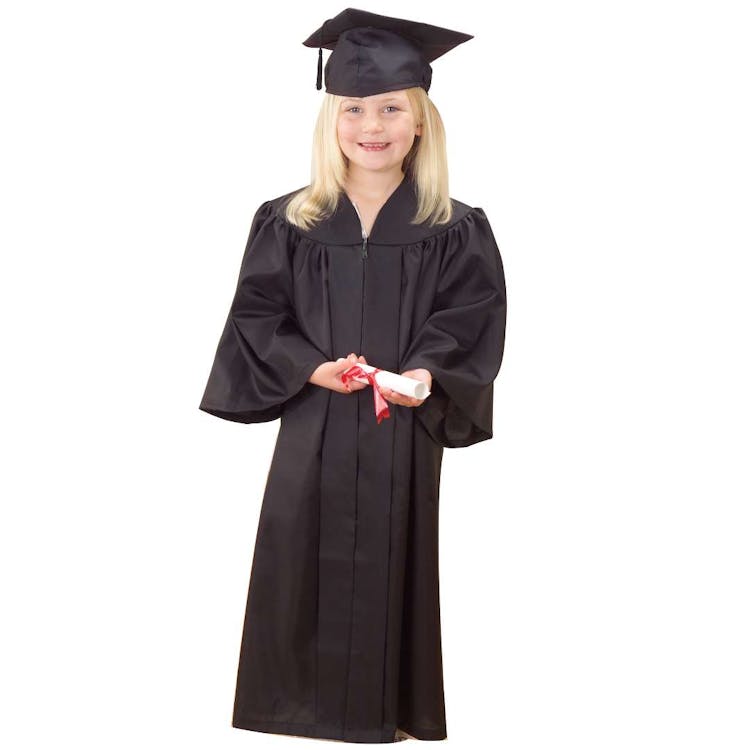 Black Graduation Cap and Gown Set - Child Size 3