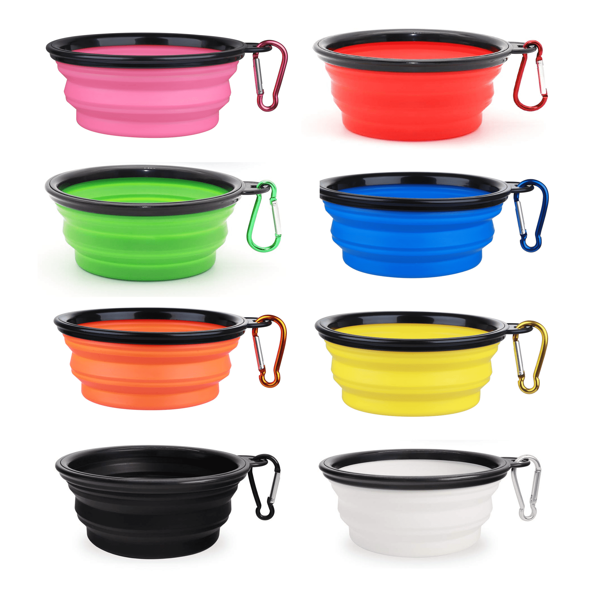 Traveling Camping Walking Foldable Feeding Watering Dish 6