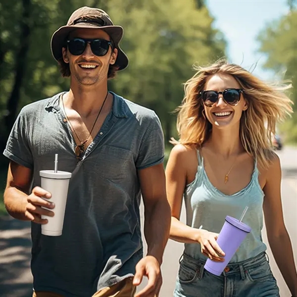 Stainless Steel Insulated Coffee Cup with Splash-Proof Lid & for Commutes, Fitness and Travel 6