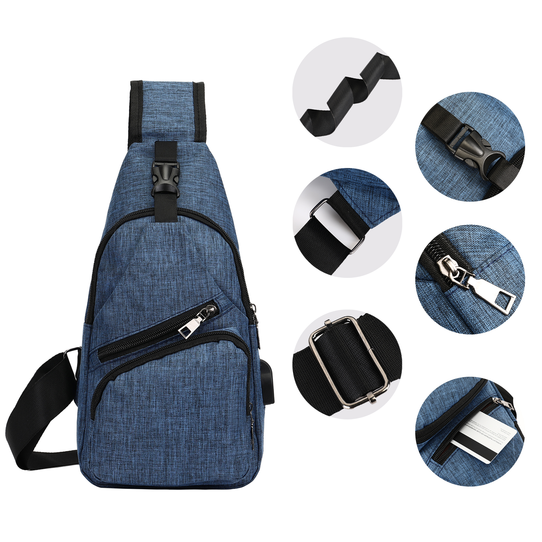 Polyester Crossbody Sling Bag 13