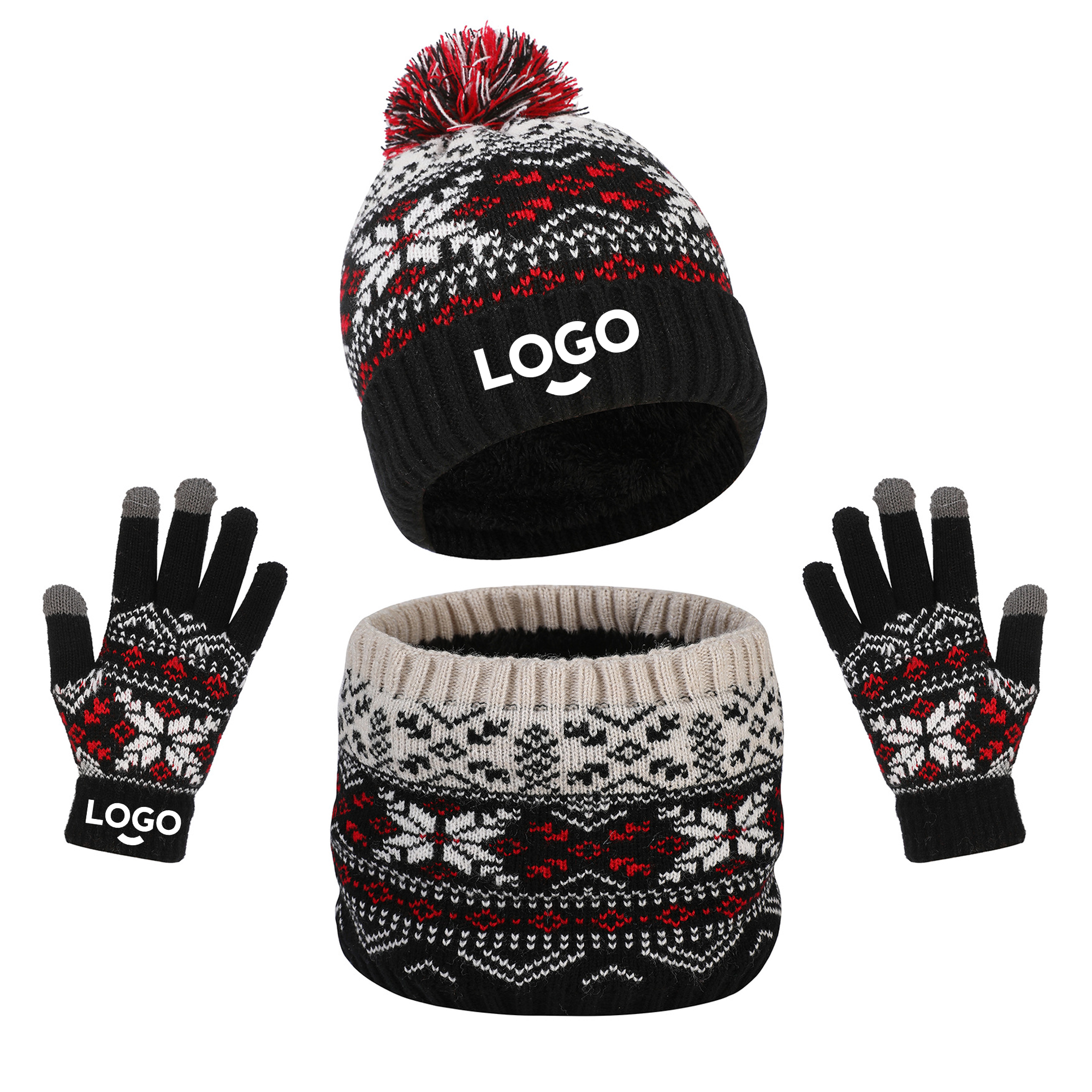 MOQ20 Kids Hat Scarf Gloves Set 13