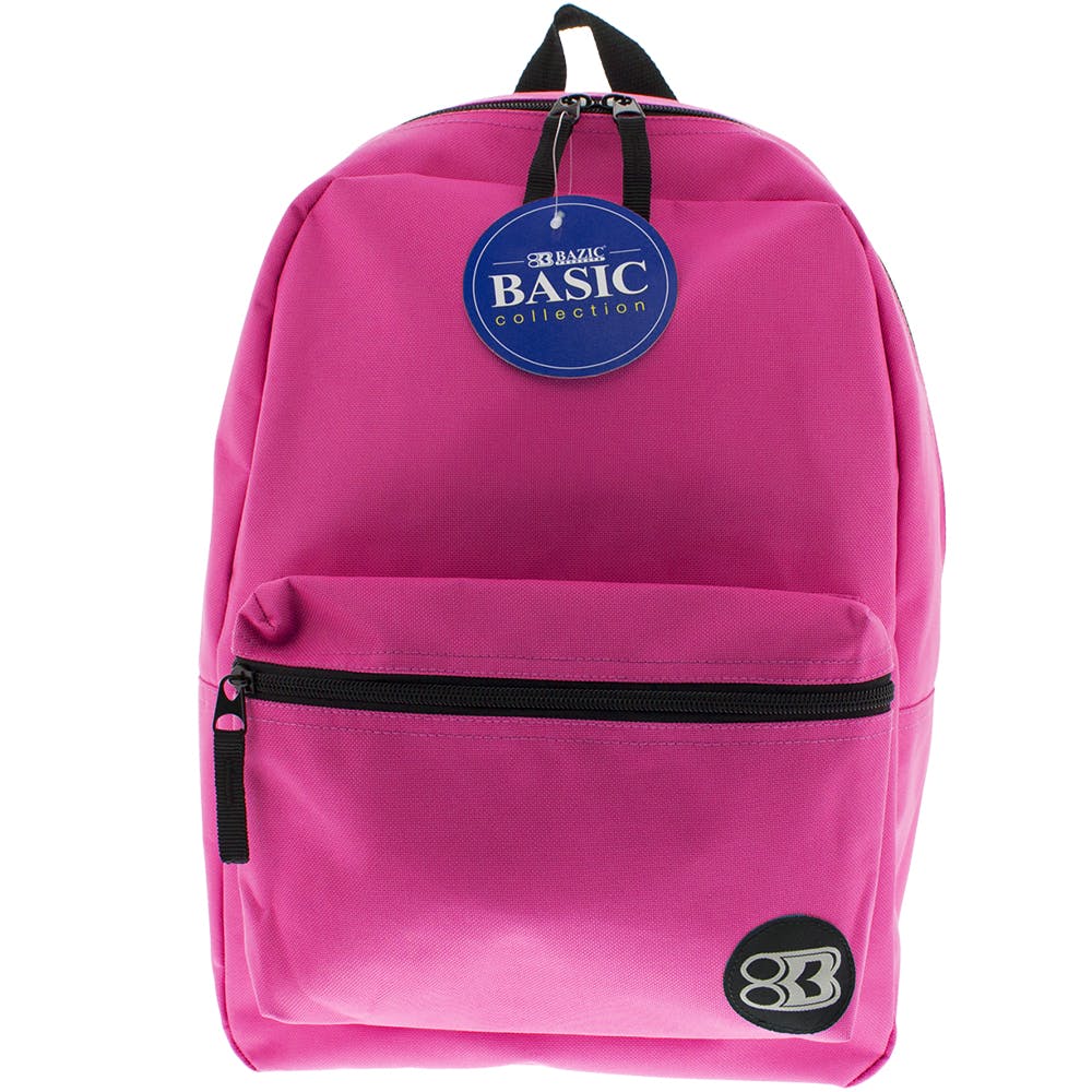 16" Basic Backpacks - Fuchsia 3