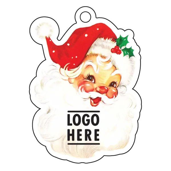 Full Color Acrylic Ornaments - Santa Face 3