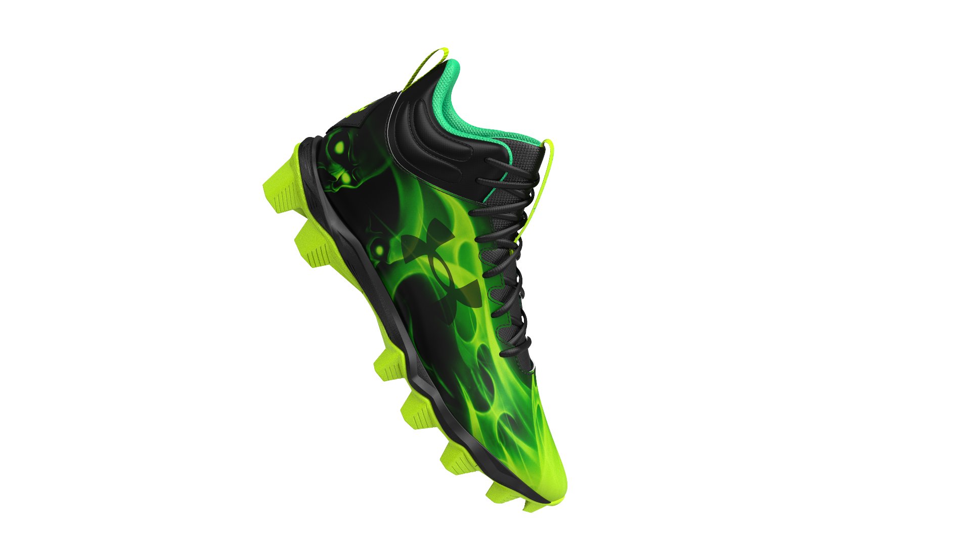 Boys' UA Spotlight Franchise RM Slime Jr. Football Cleats 4