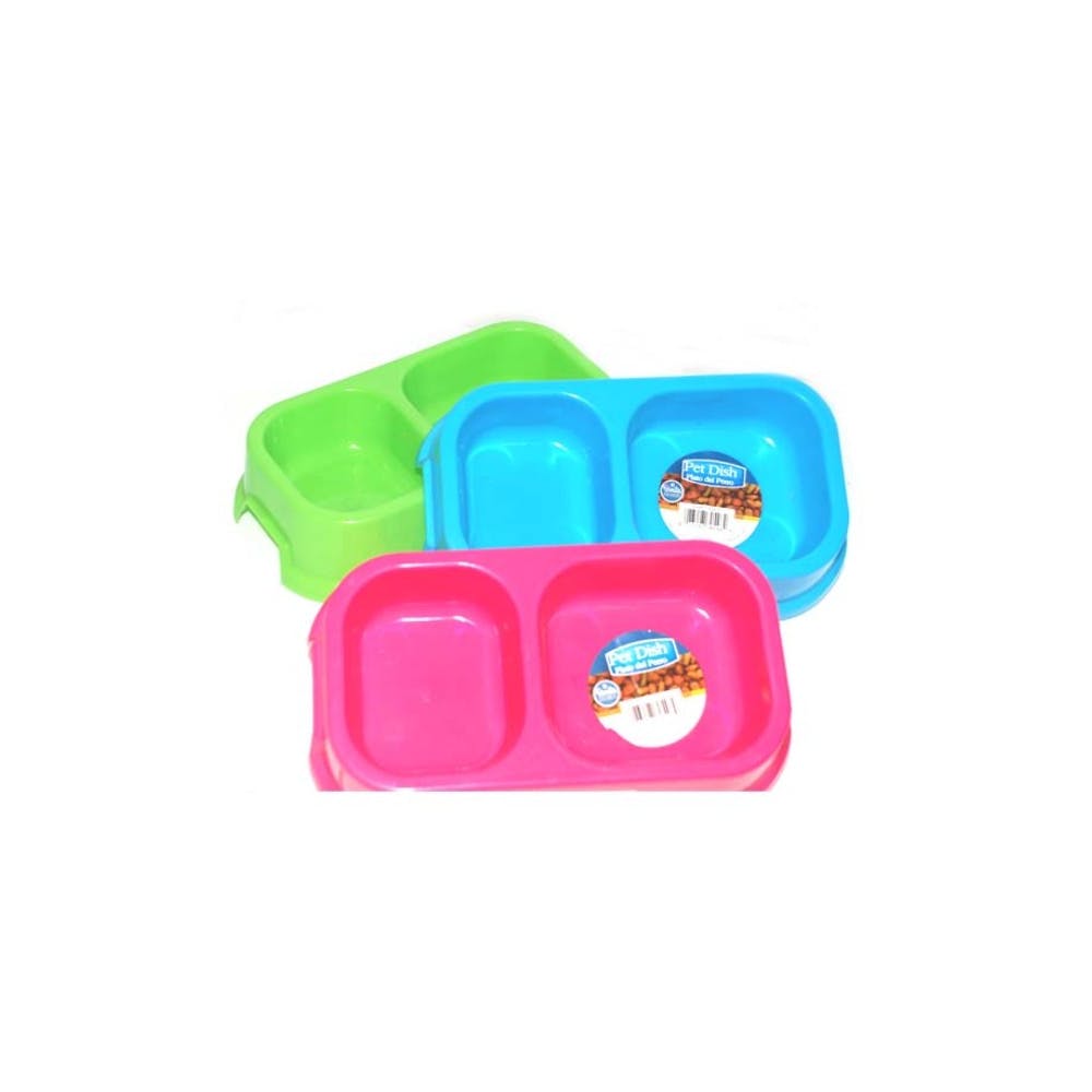 Plastic Pet Bowls - Assorted 2