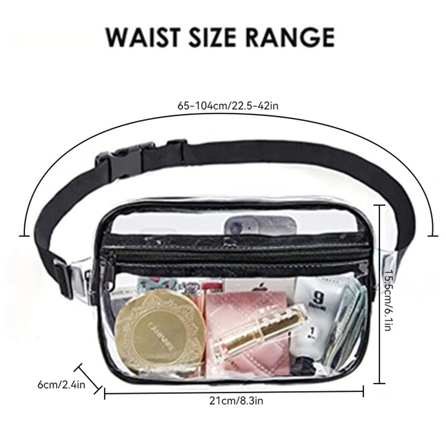 Lightweight Clear Fanny Pack 23