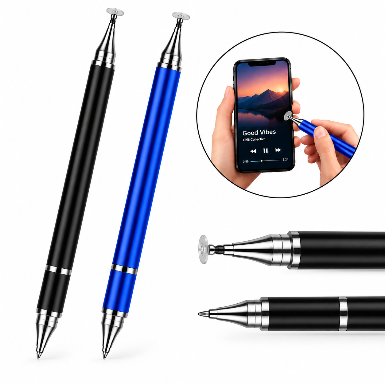 High Sensitivity Touch Screen Disc Stylus Pen 8