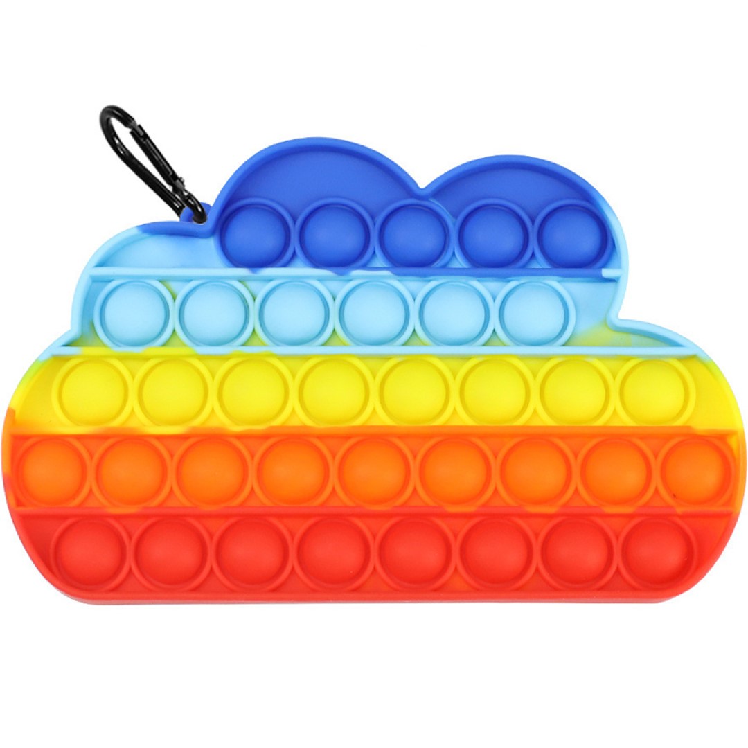 Rainbow clouds Push Pop Bubble Sensory Fidget Toys