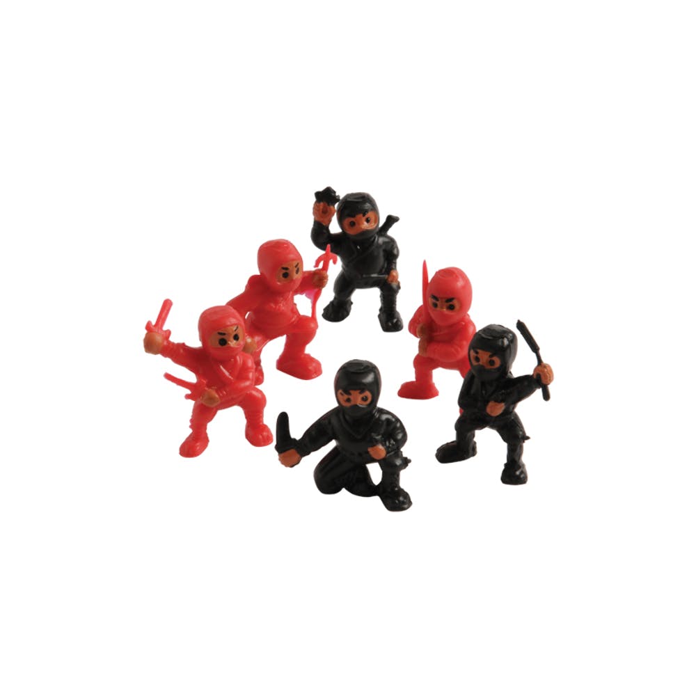 Mini Ninja Figures - Red Black