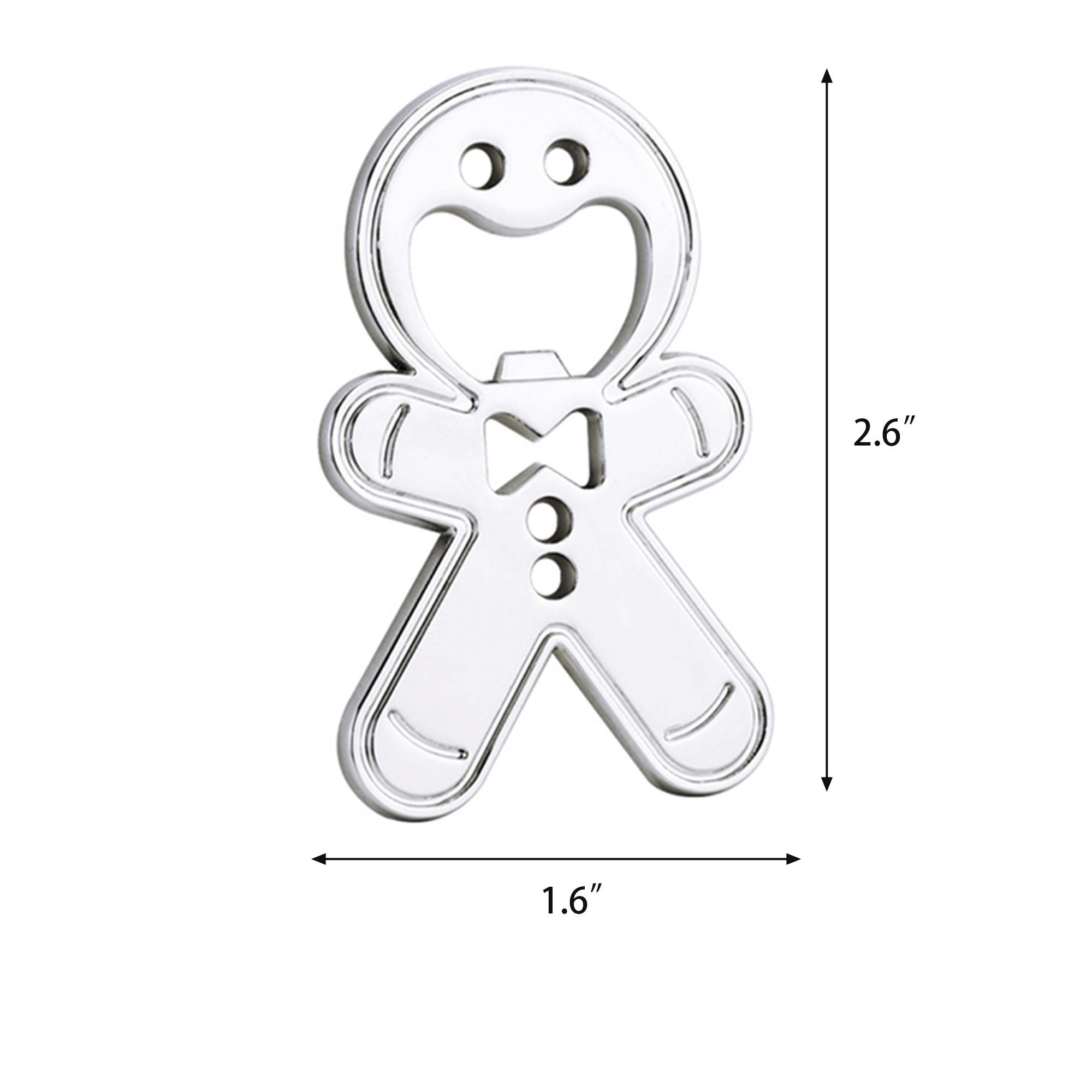 Metal Bottle Opener With Magnetic Fridge Sticker 4