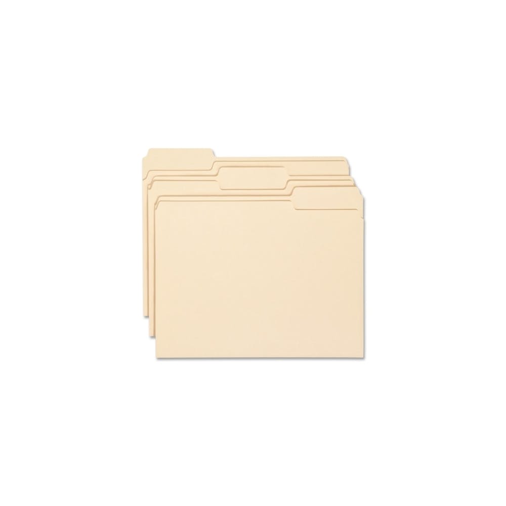 Manila File Folders - 100 Pack 11-Point Stock Round Corners 3