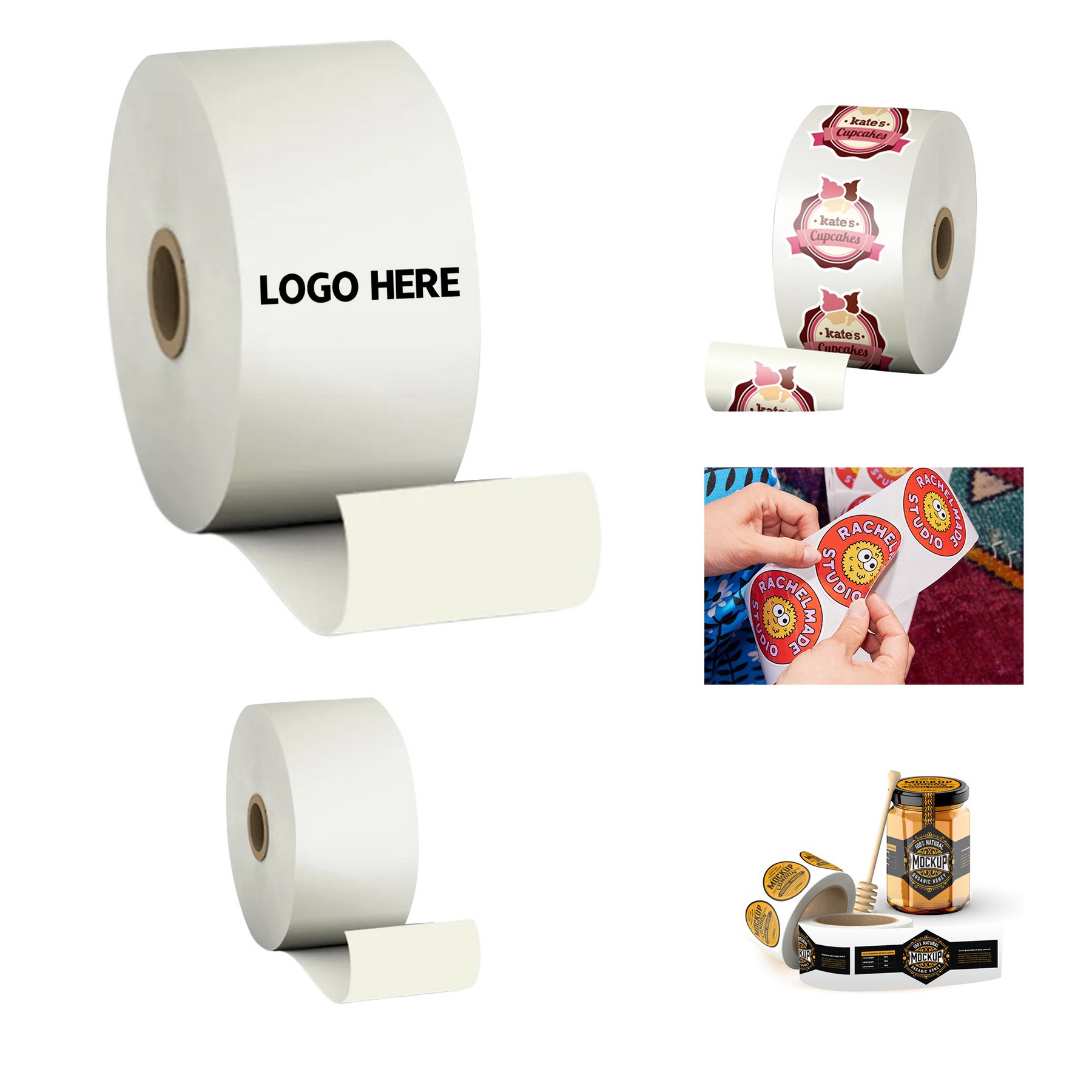 Glossy Permanent Label Stickers