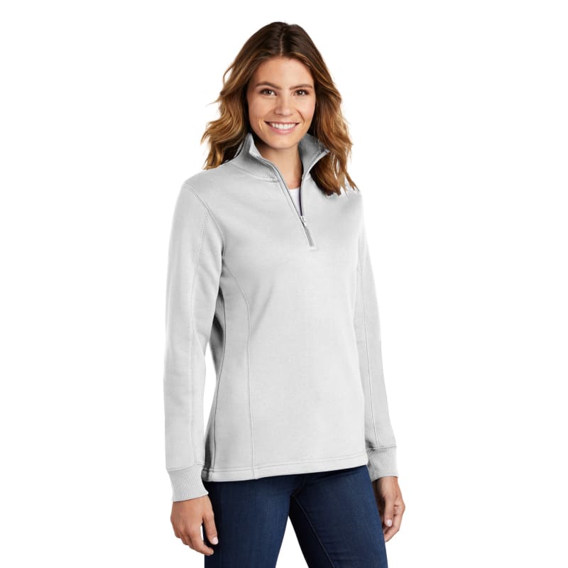 Sport-Tek Women's 1/4-Zip Sweatshirt. - SMLST253 | Pepper