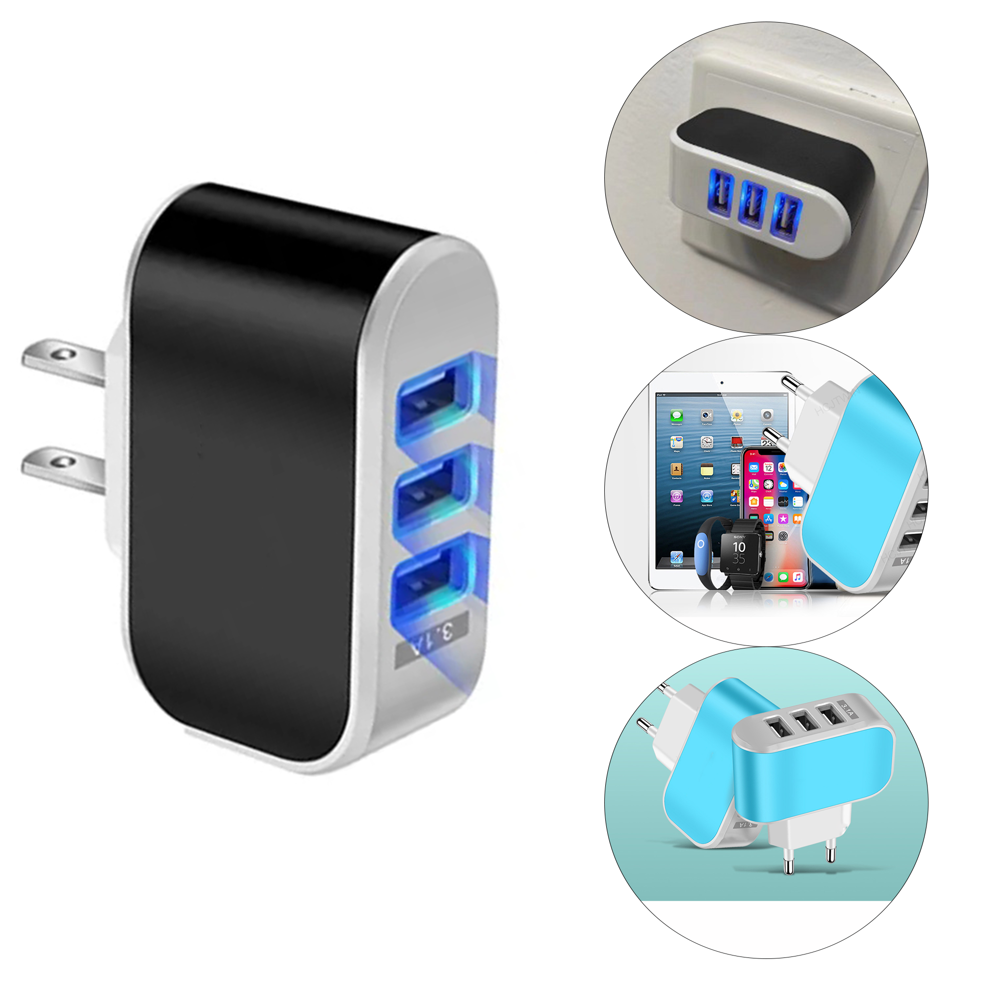 Multi Port Travel Charger 7