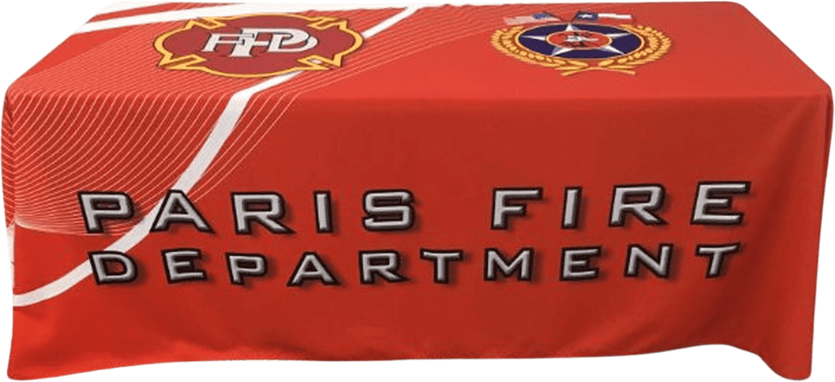 Table Cover 6' Table Throw - Polyester - Custom Printed 24