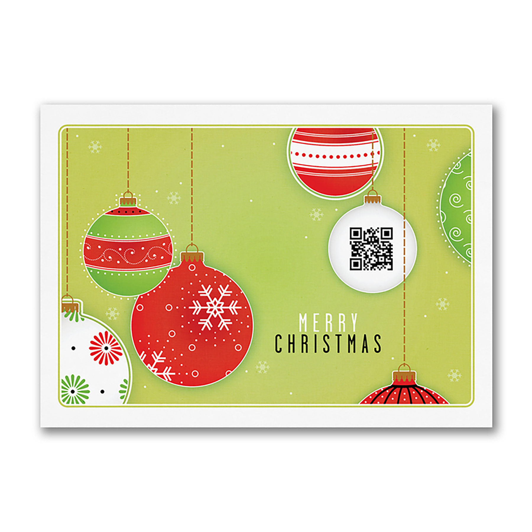 Ornament QR Code Card 10