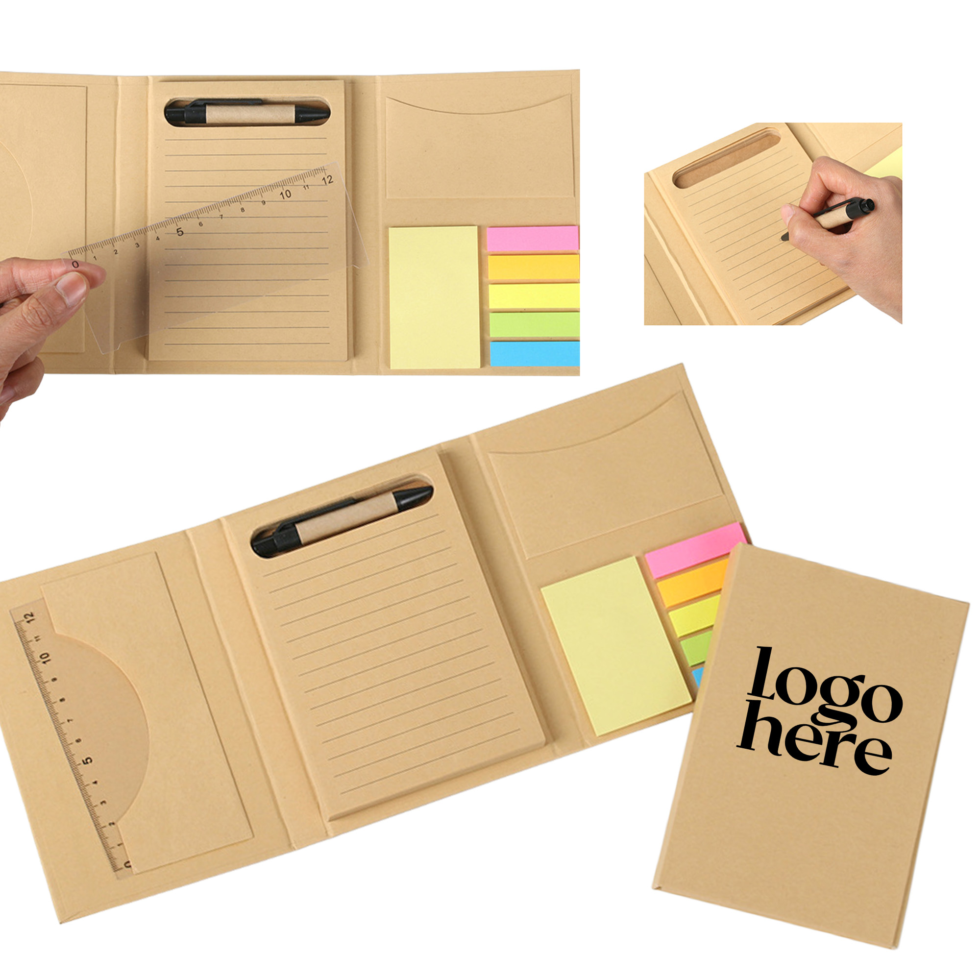 Kraft Paper Multi-Functional Sticky Notebook 4