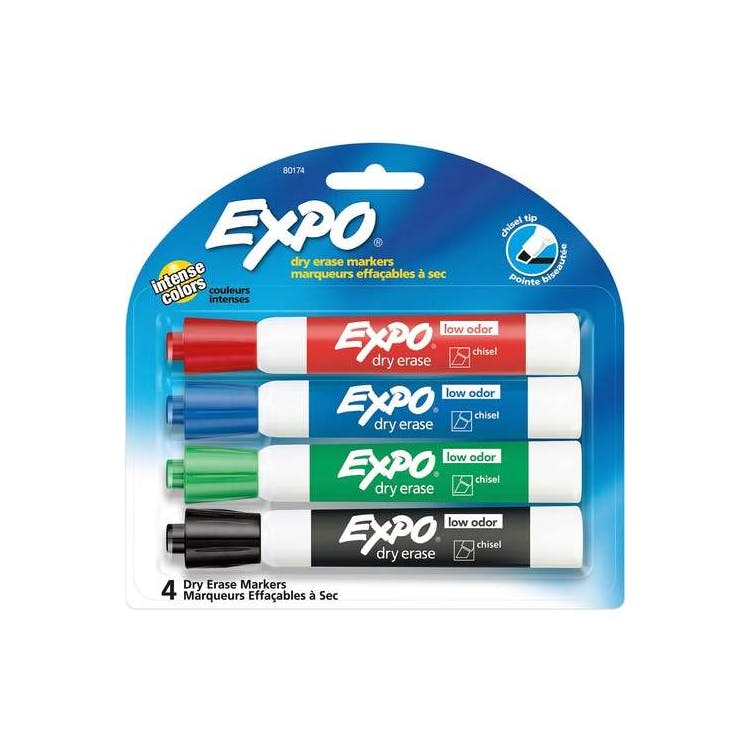 Expo Dry Erase Markers - Assorted 4 Pack 3