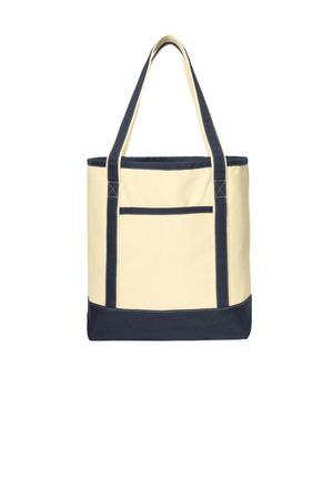 Port Authority® Large Cotton Canvas Boat Tote, custom tote bag with logo imprint 3