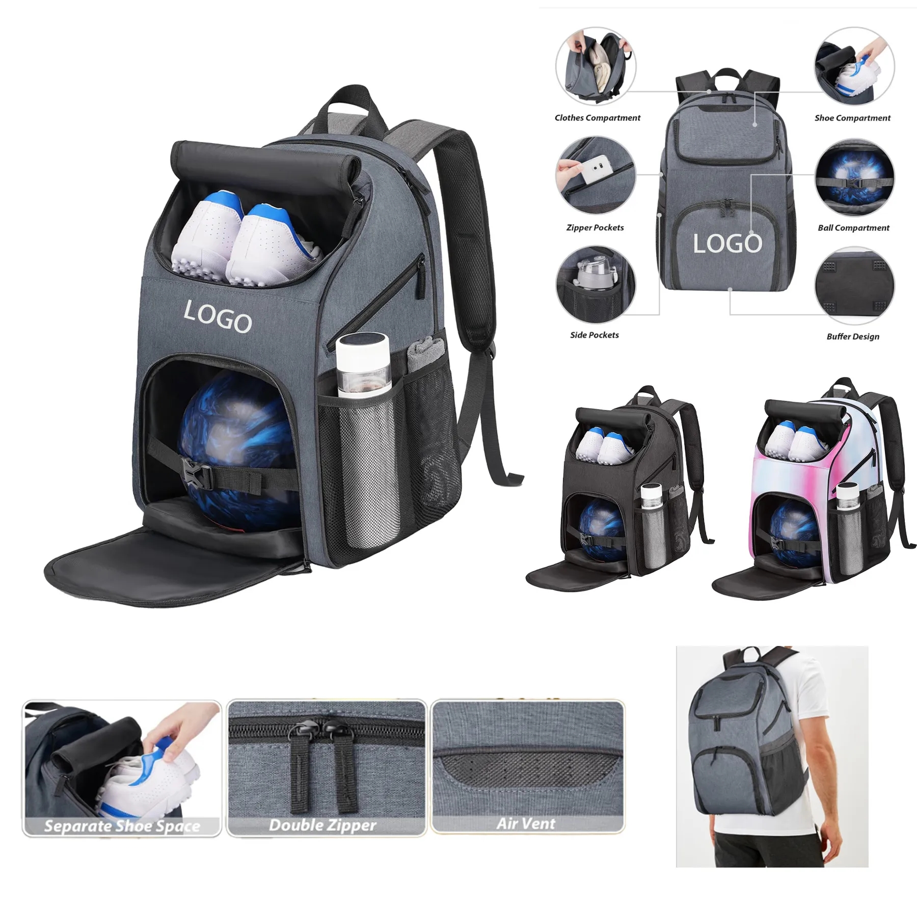 Bowling Backpack 10