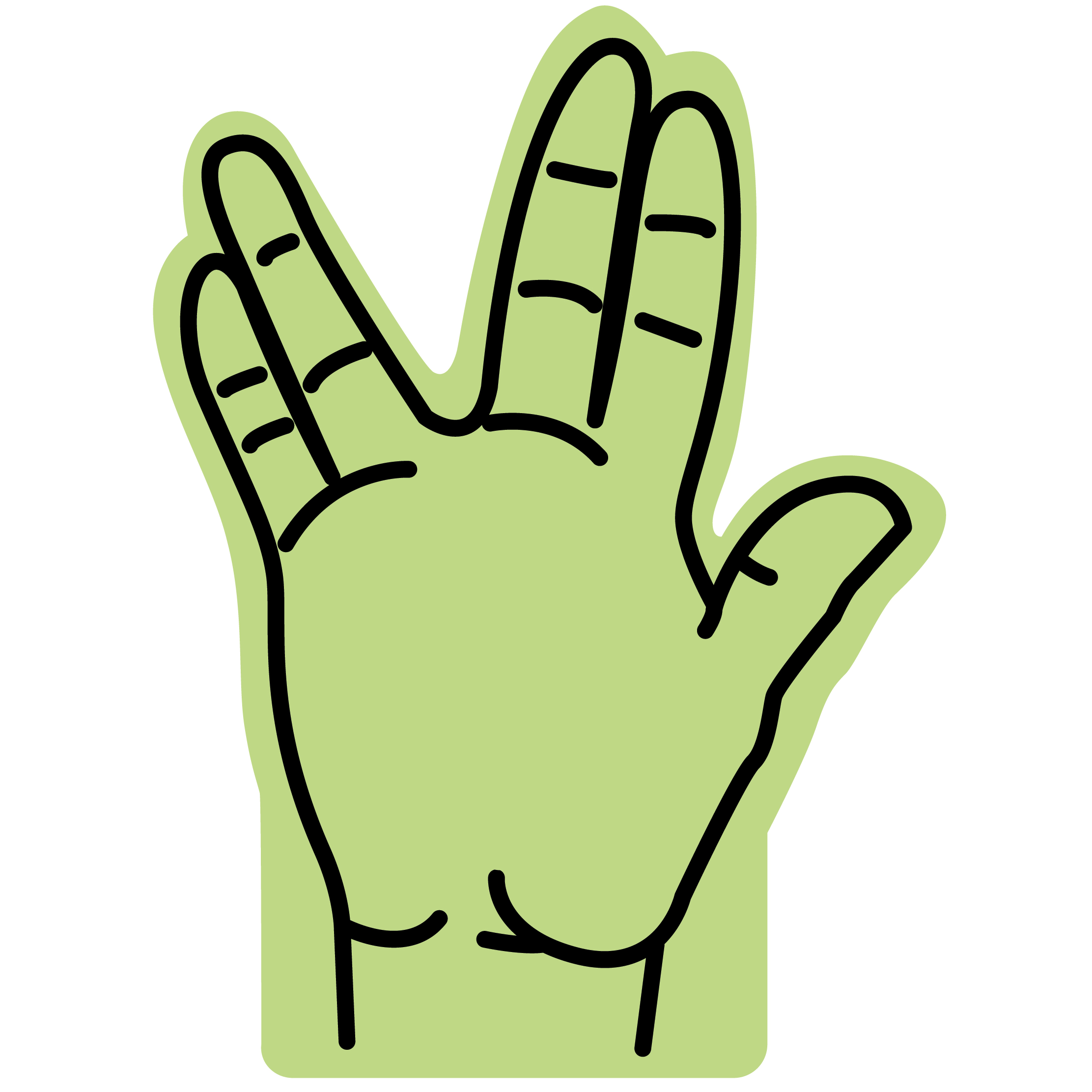 16" Foam Hand 61
