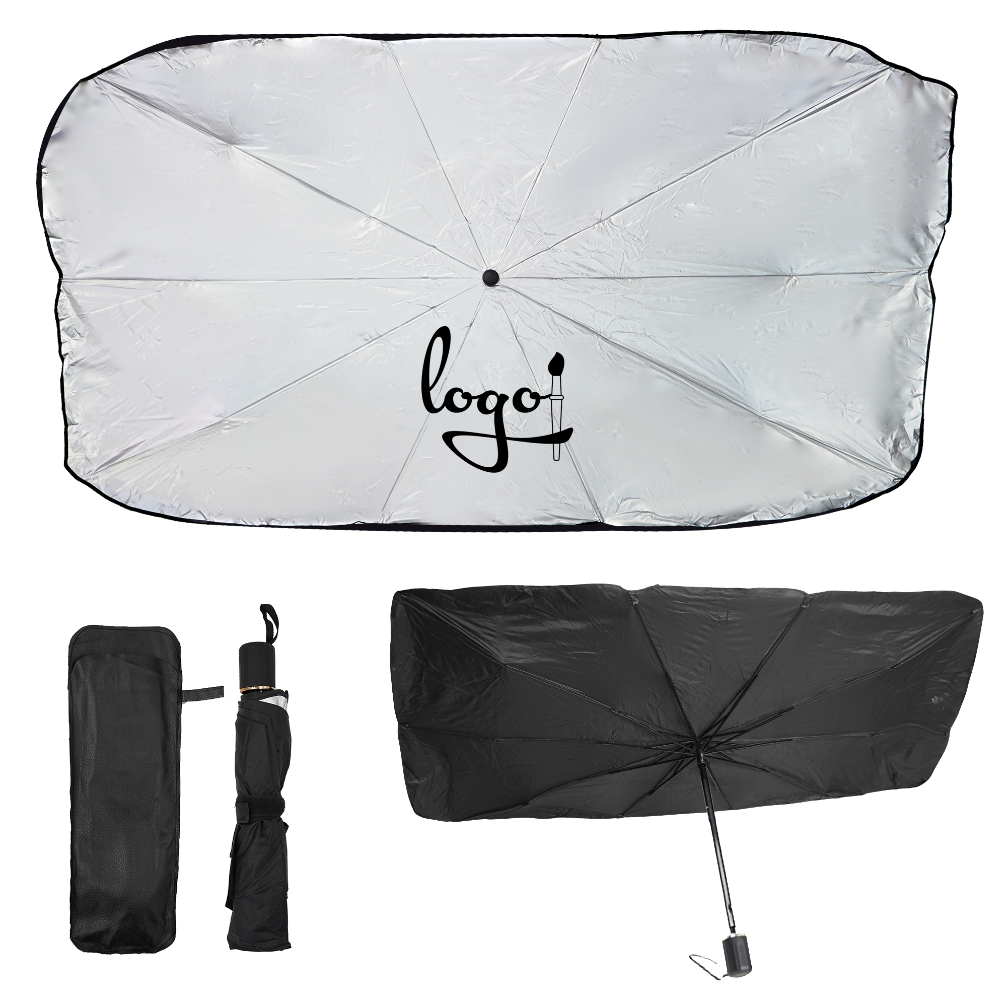 Foldable Car Windshield Sunshade Umbrella 4
