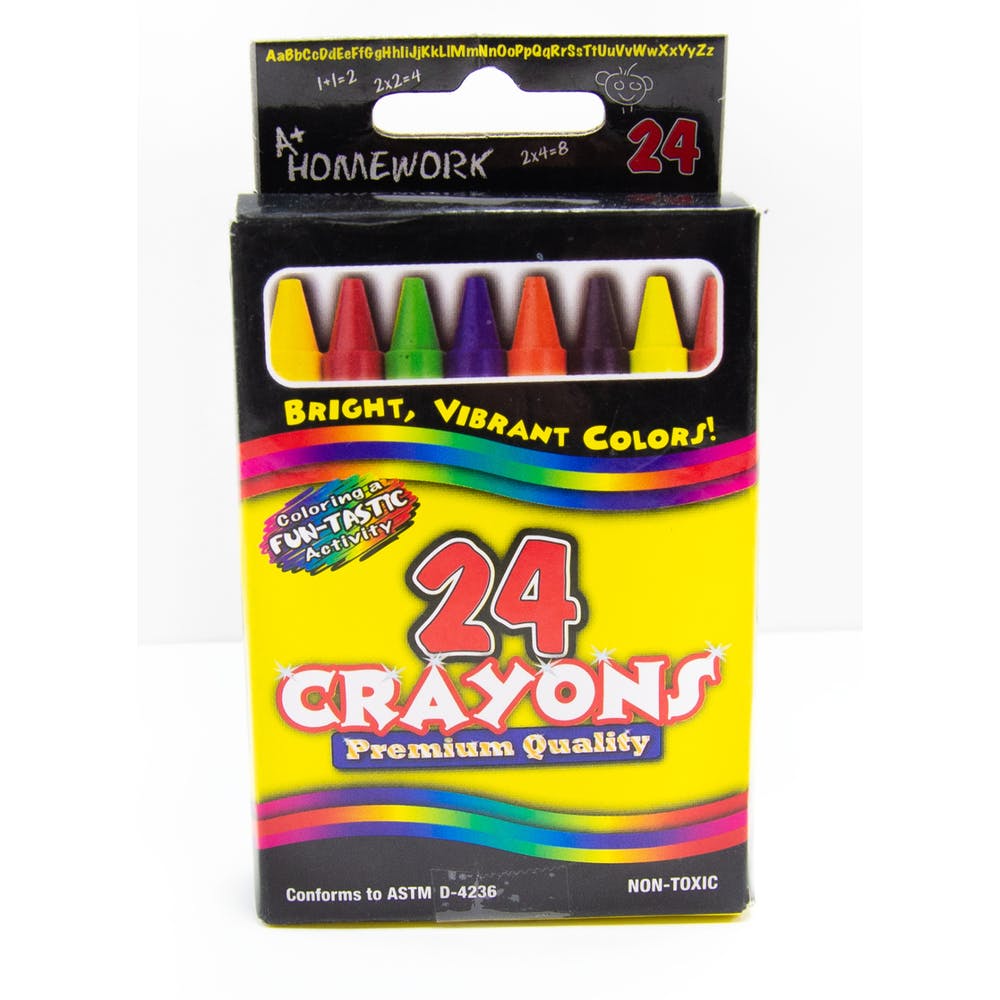 Crayons - 24 Pack Non-Toxic 3