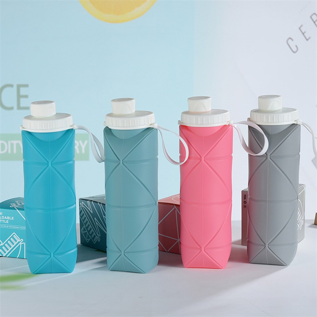 Silicone Foldable Travel Water Bottle