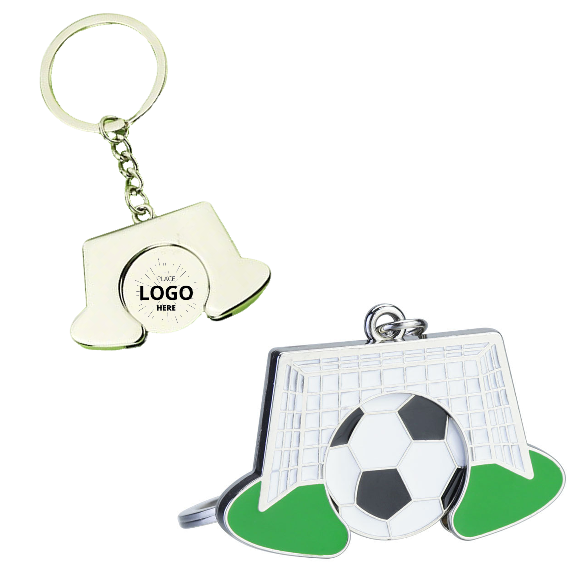 Custom Logo Soccer Commemorative Keychain