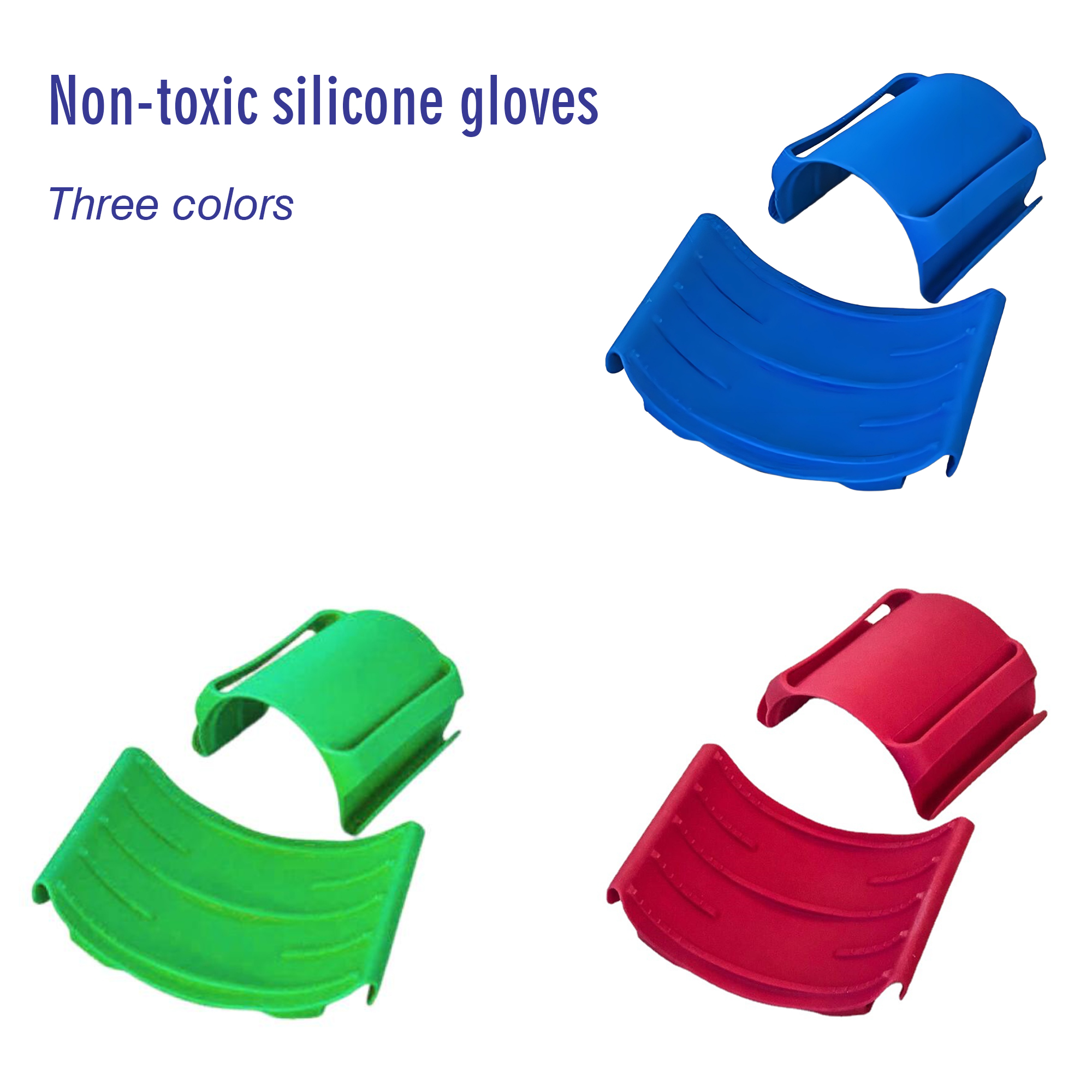 Silicone Kitchen Gloves Cutting Aid Anti Scalding Clip 5