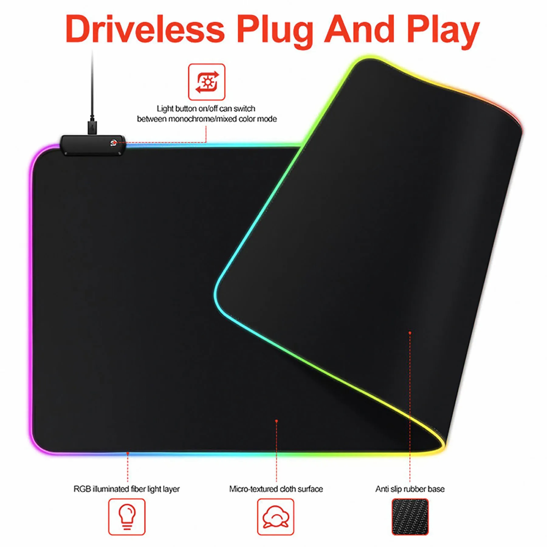 Led RGB Gaming Mouse Pad 22