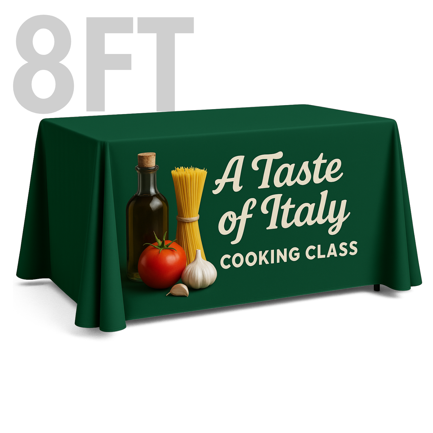 8' Table Throw, Full-Color Front Panel 86