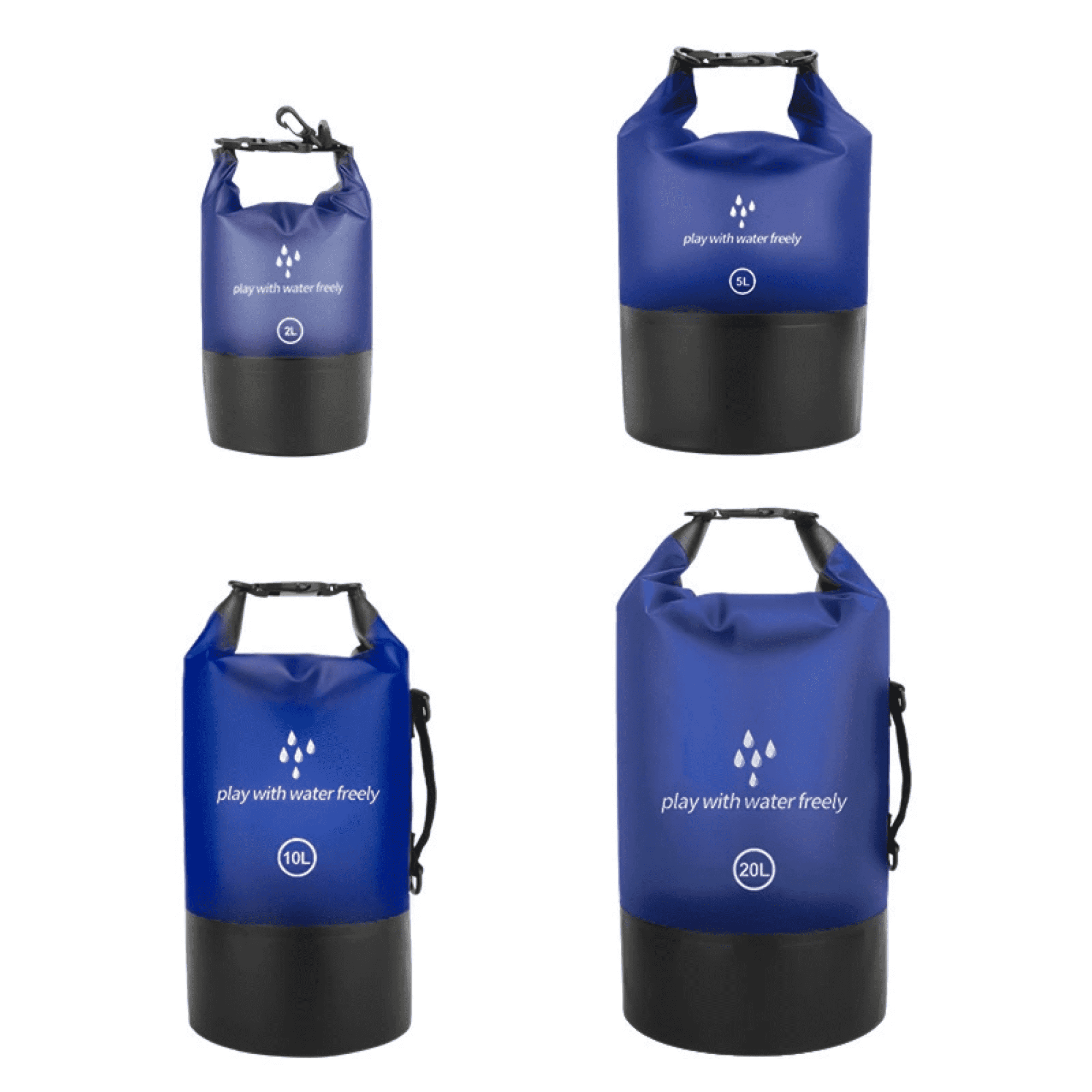 Colored Transparent Dry Bag 20