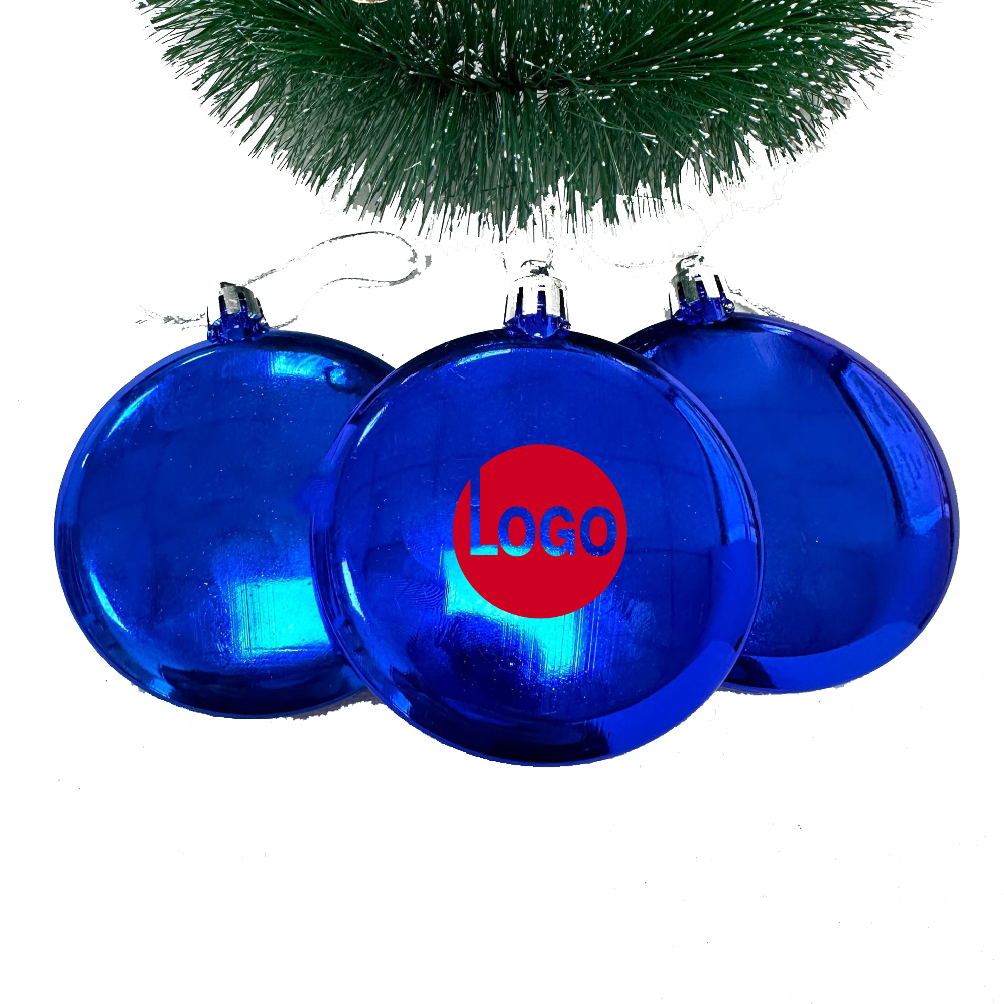 Flat Round Christmas Ornament 7