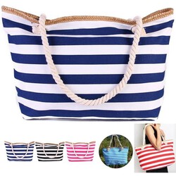 Beach Canvas Boat Tote