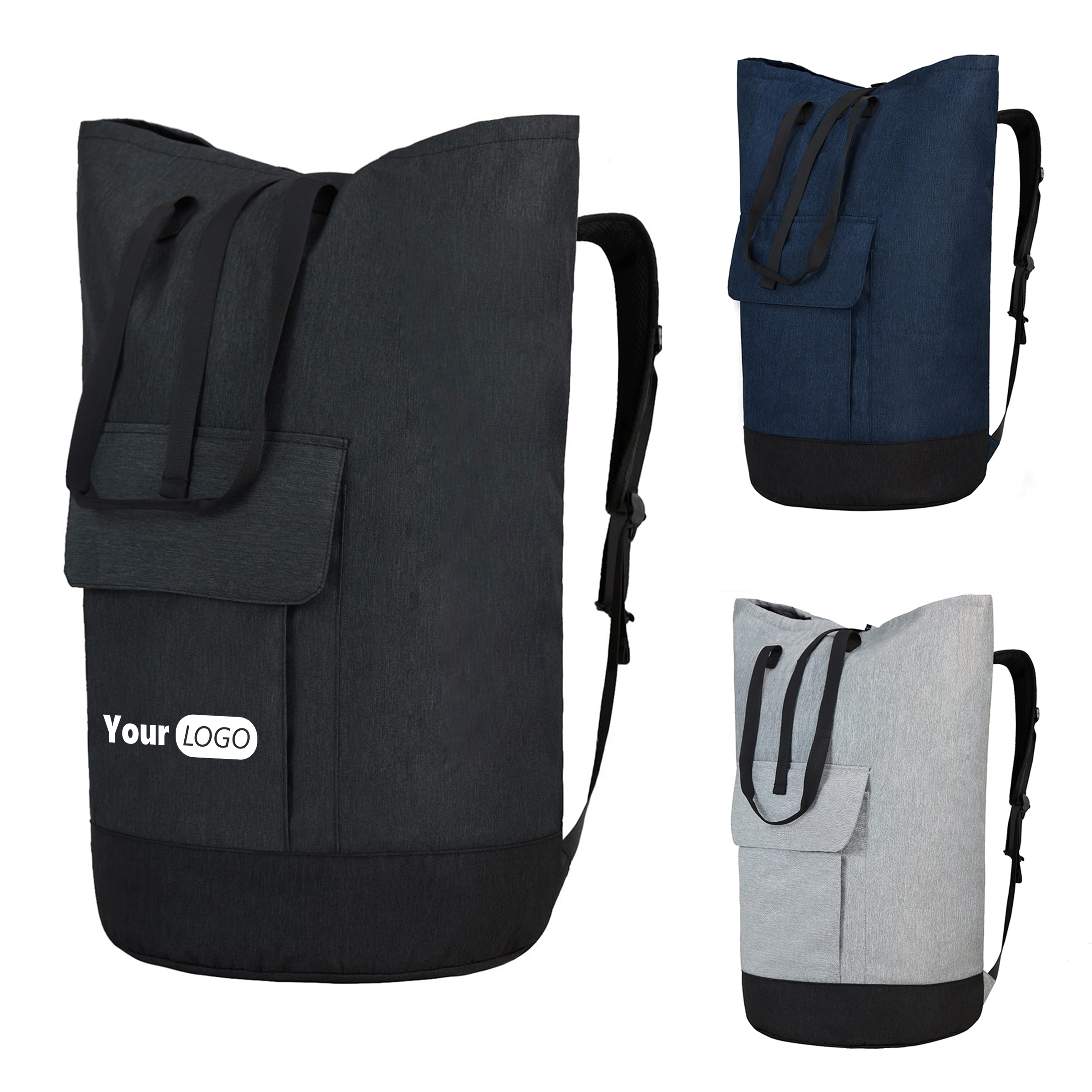 Polyester Heavy Duty Laundry Backpack 3