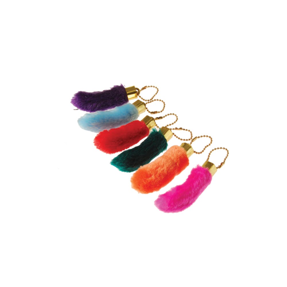 Fake Rabbits Foot Keychains - Assorted 3