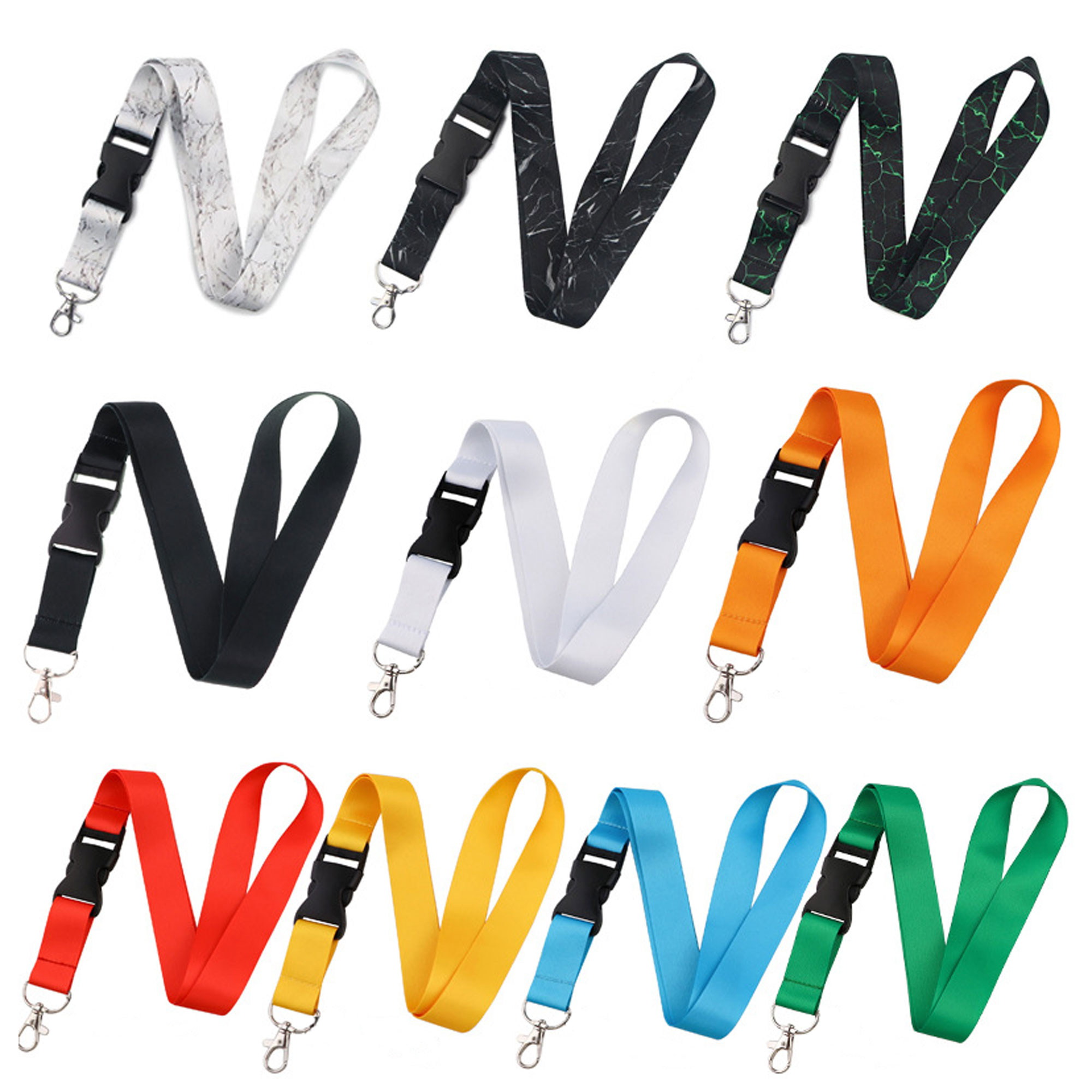Polyester Lanyard with Safe Release Black Buckle