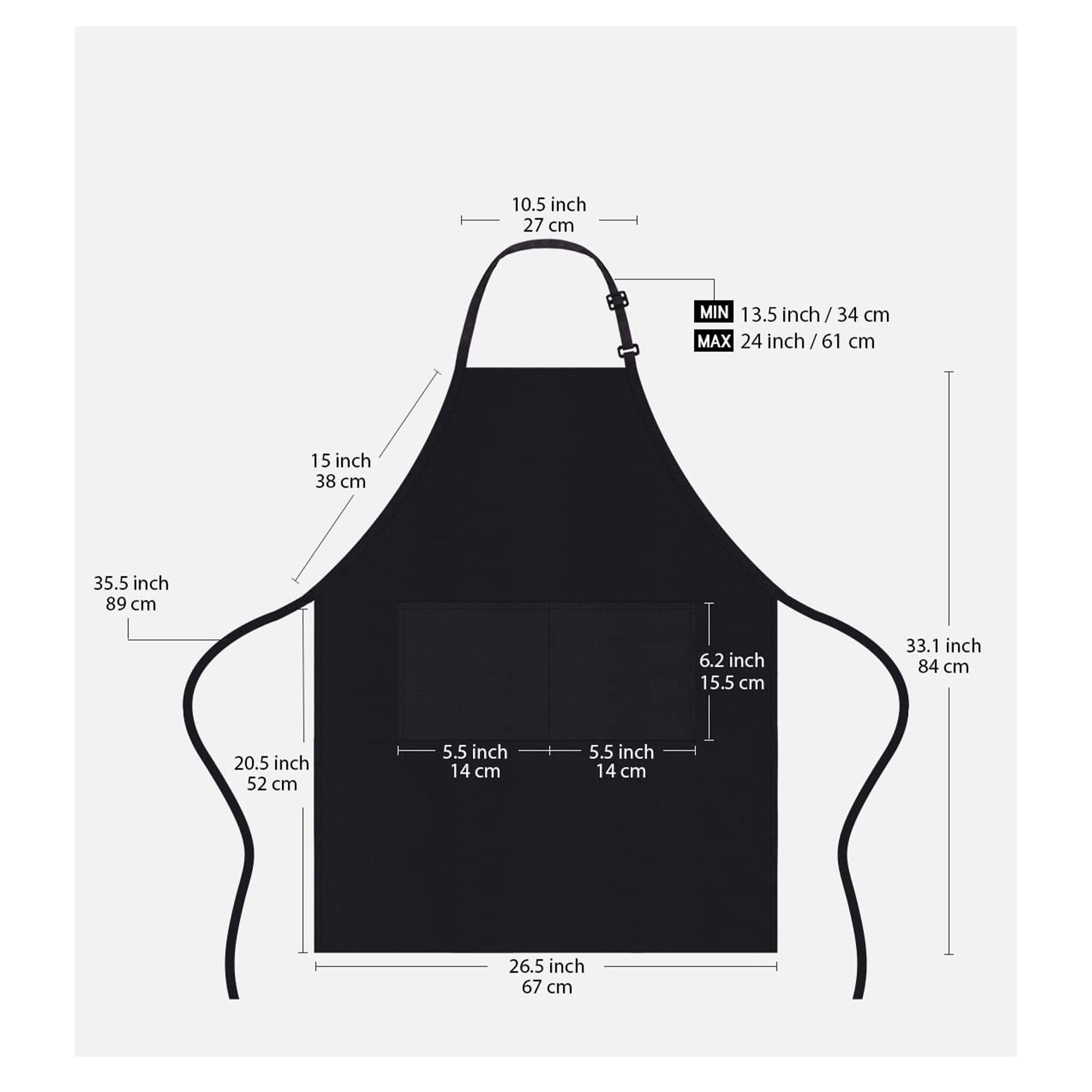 Unisex kitchen apron 6