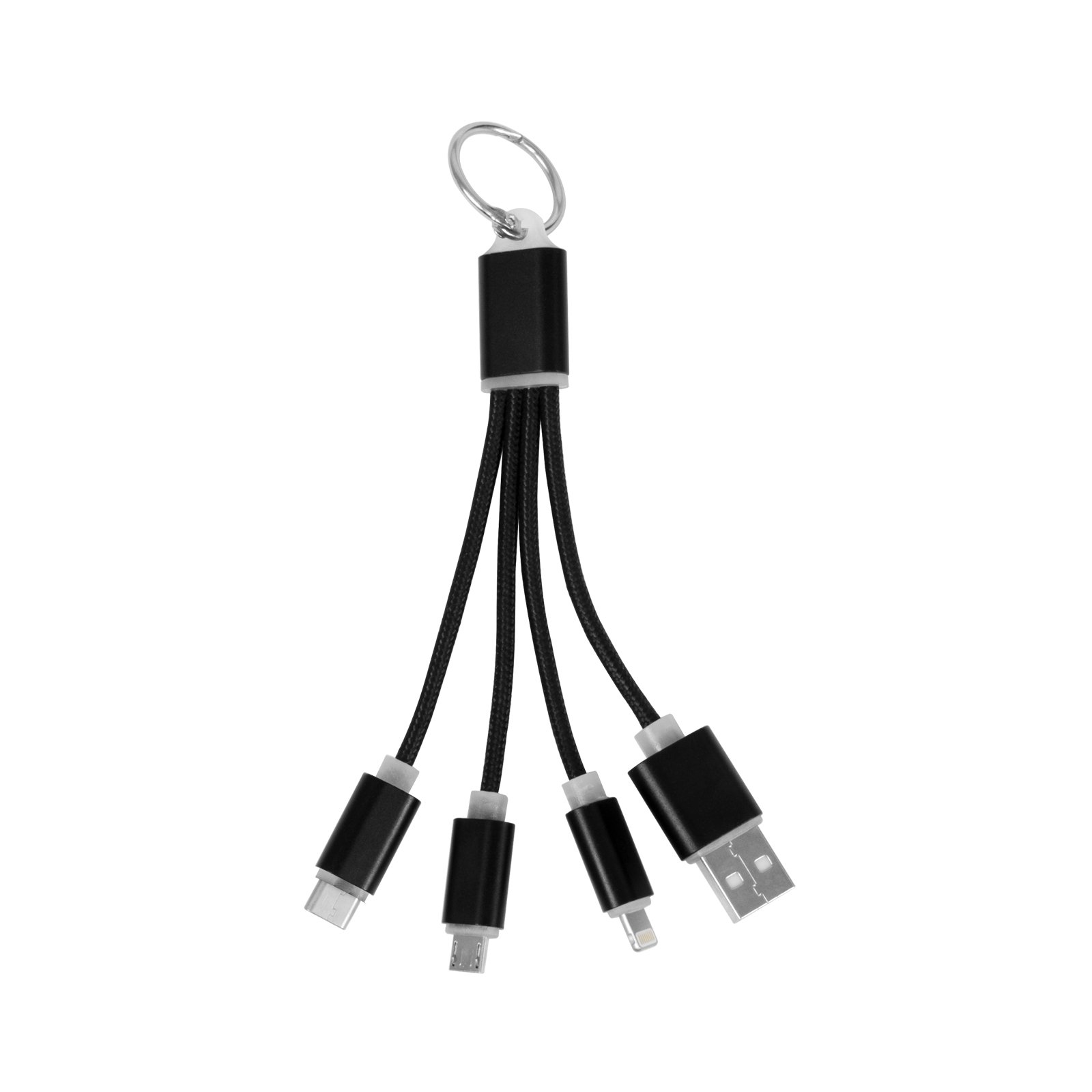 4-in-1 USB Keychain Charging Cable 7