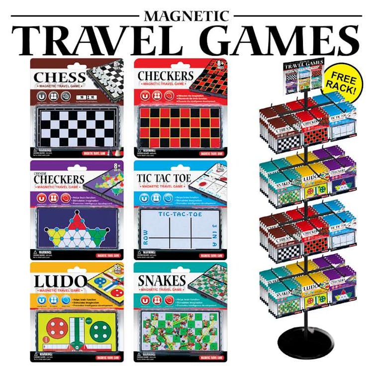 Magnetic Travel Games with Display - 240 Piece 2