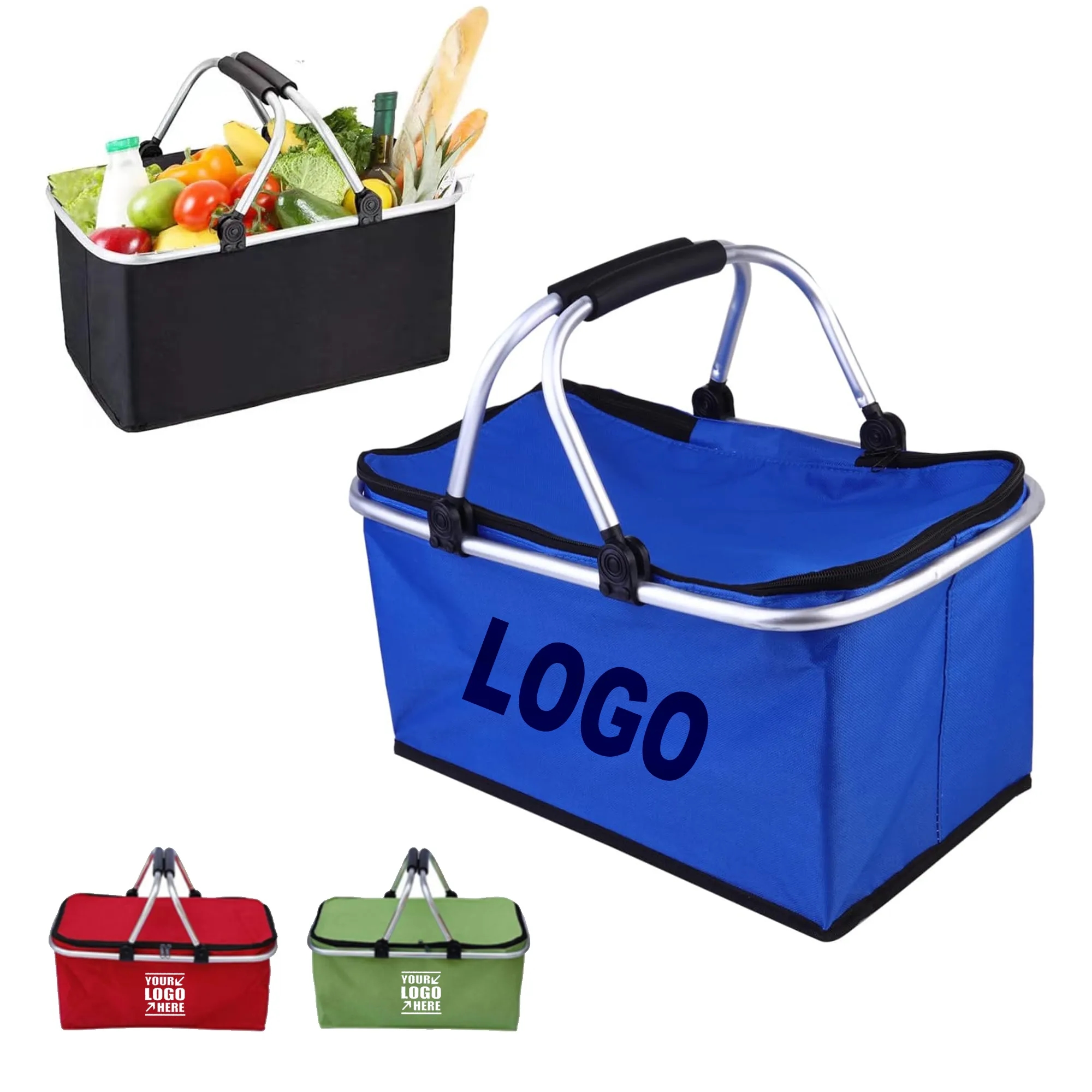 Collapsible Picnic Cooler Grocery Bag Laundry Basket 4