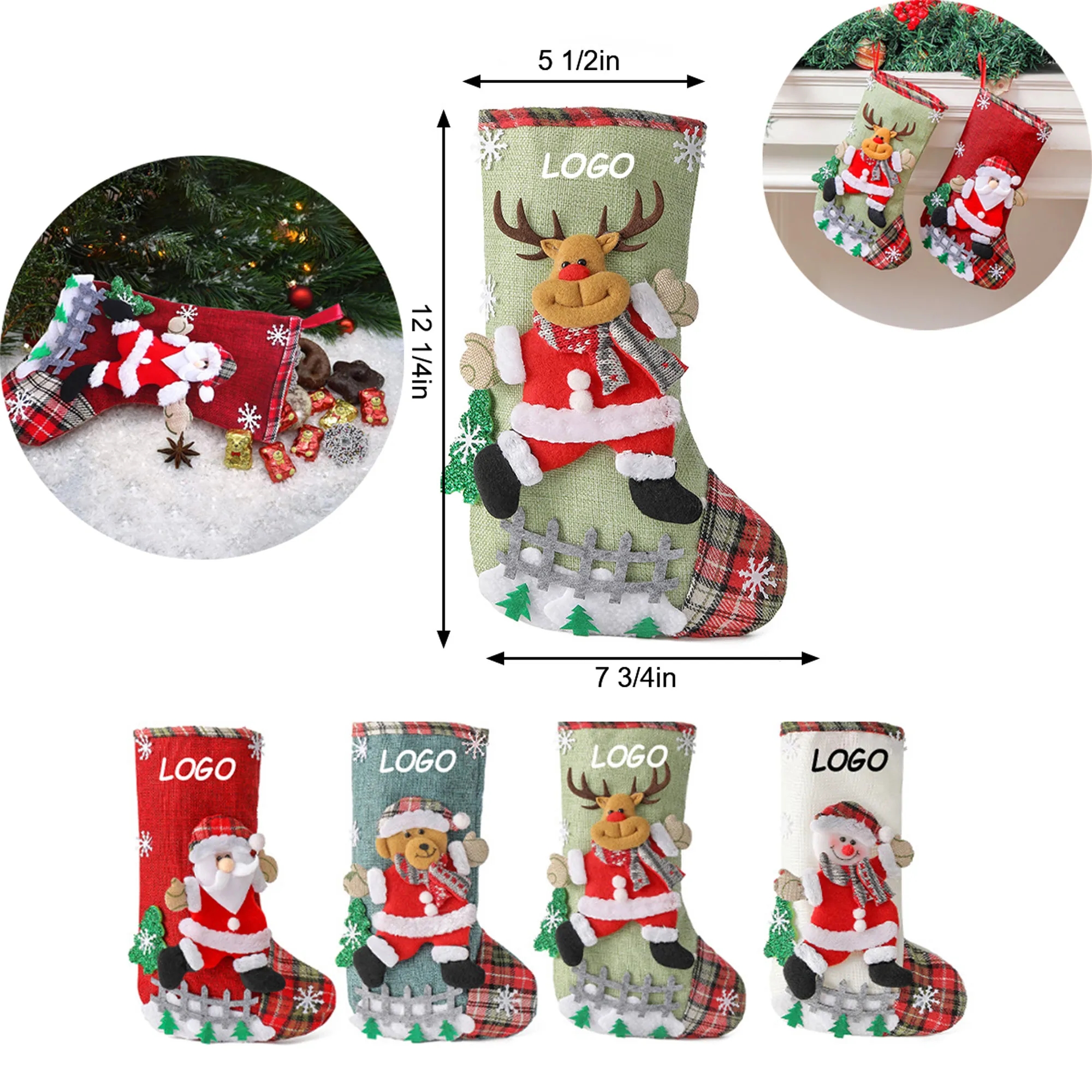 Christmas Sock Gift Bag