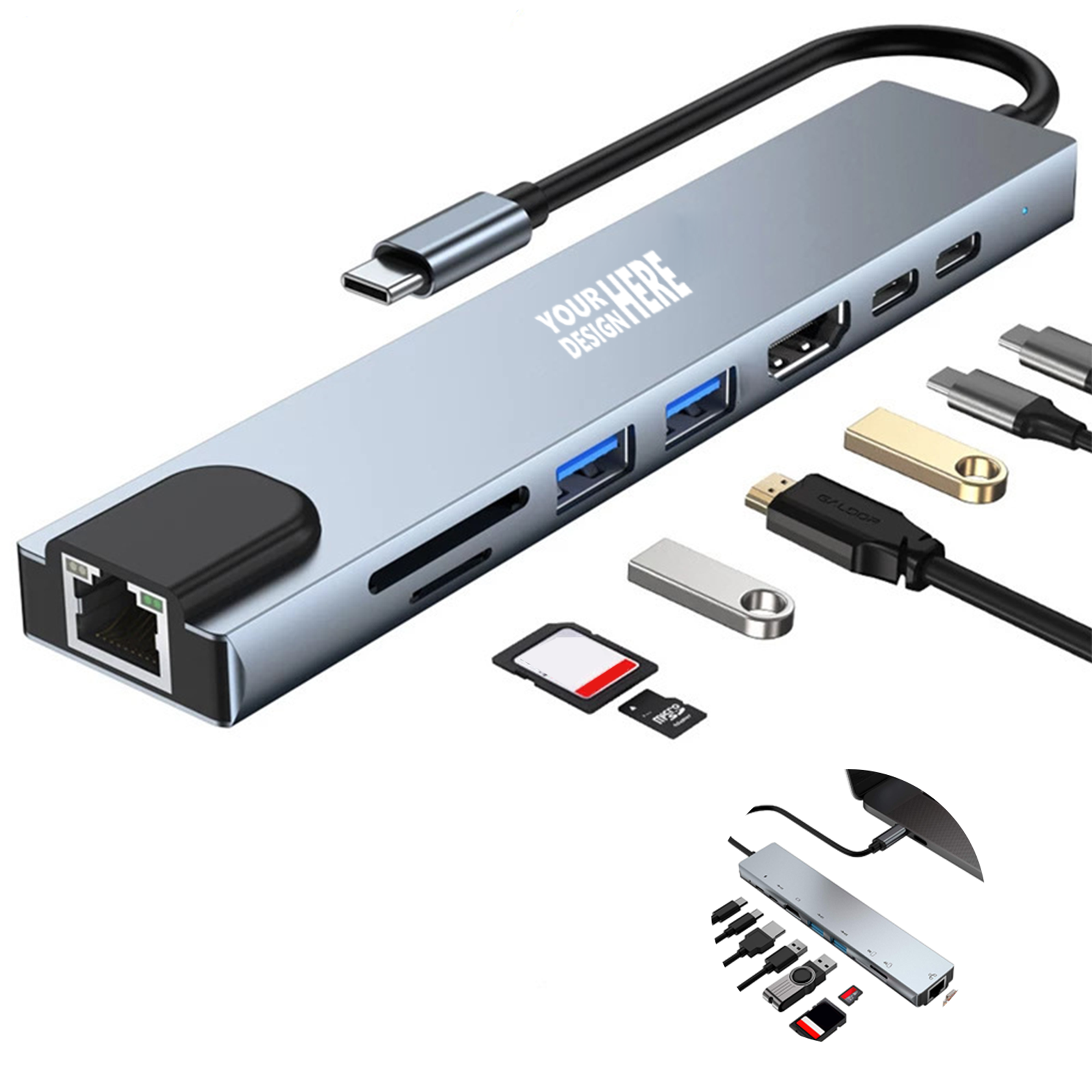 USB-C Hub - 4K HDMI & SD Card Reader 4