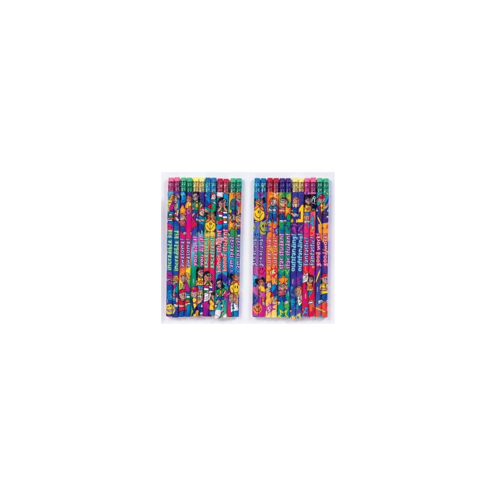 #2 Pencils - 576 Count Assorted Incentive Messages 1