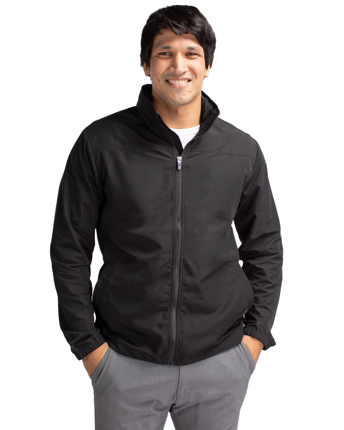 Cutter & Buck Charter Recycled Packable Mens Full Zip Jacket