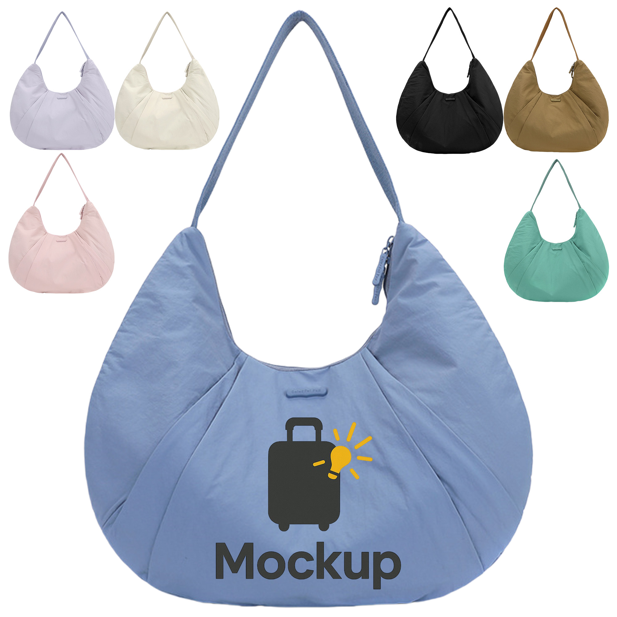Lightweight Crescent Shoulder Handbag 10
